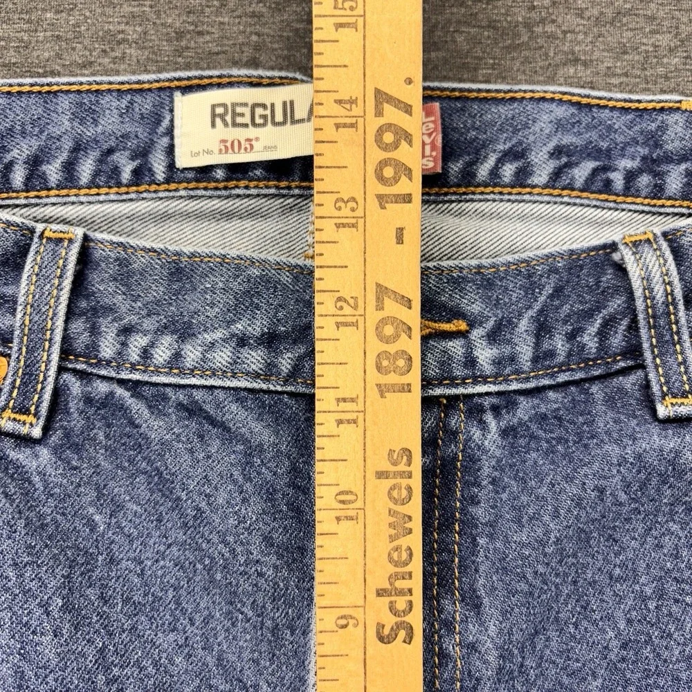 VTG Levis 505 Jeans Mens‎ 40x30 Blue Denim Regular Straight Fade Workwear Y2K